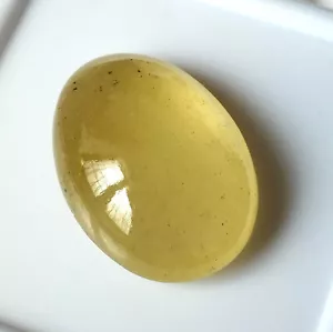 19.10 Carat Natural Yellow Aquamarine Cabochon Oval Cut Untreated Stone 22X16 mm - Picture 1 of 6