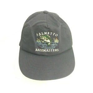 Palmetto Bass Masters Navy Blue Cotton Trucker Hat Cap Baseball Embroidered - Picture 1 of 6