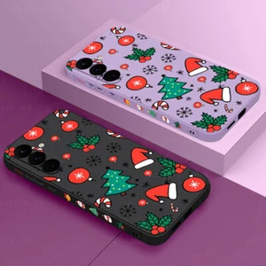 Case For Samsung S25 S24 S23 Ultra A16 A55 A14 A17 Christmas Soft Phone Cover - Picture 1 of 17