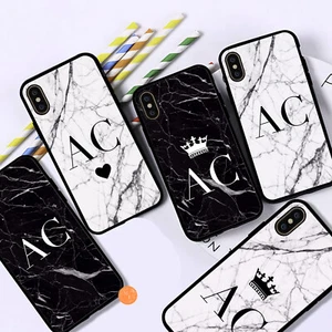 Funda protectora de teléfono con nombre personalizado negra para niños para iPhone 14 13 12 11 8 7 6 XR X - Imagen 1 de 9
