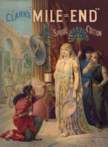 CLARK'S WERBEPLAKAT "MILE=END" SPULE BAUMWOLLE - Bild 1 von 1