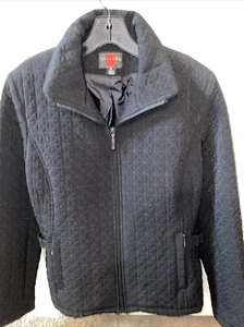 Chaqueta de gabardina negra ligera Gallery para mujer 2 bolsillos con cremalleras - Imagen 1 de 2