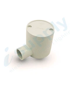 10 x 20mm 1 Way Deep Junction Box Round Conduit - Picture 1 of 3