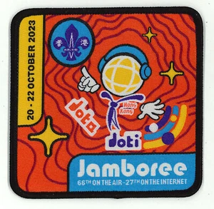 Jamboree On The Air & Internet 2023 - HK SCOUTS JOTA / JOTI SCOUT PARCHE OFICIAL - Imagen 1 de 2