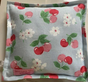 Needle felting Pad Mat Cath Kidston Fabric & Hessian Rice Filled 8” x 8” - Picture 1 of 3