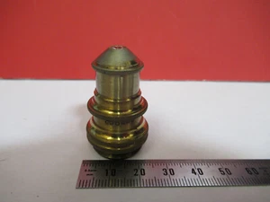 ANTIQUE BRASS BAUSCH LOMB 4mm OBJECTIVE MICROSCOPE PART AS PICTURED &S6-A-10 - Picture 1 of 7
