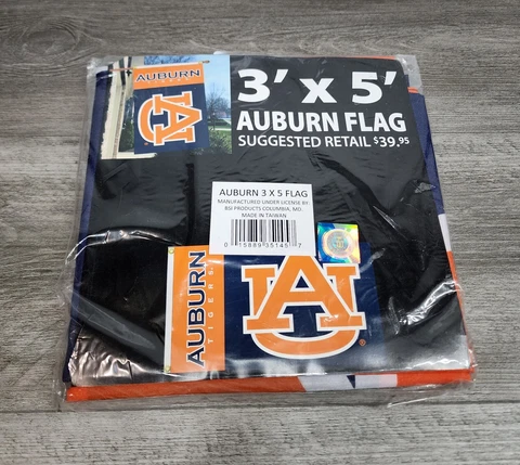 NCAA Licensed Auburn Tigers 3' x 5' FLAG w/Grommets Banner New MSRP $39.95 Cover