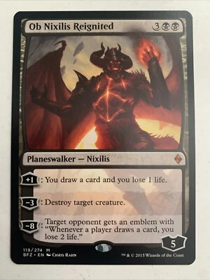 MTG Ob Nixilis Reignited, Near Mint, Zendikar - Image 1 of 2