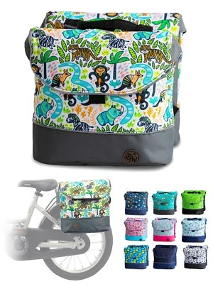 BAMBINIWELT BY RAFAEL K. Gepäckträgertasche Fahrradtasche Kinder für 12-18 Zoll kompatibel mit Puky (M1)