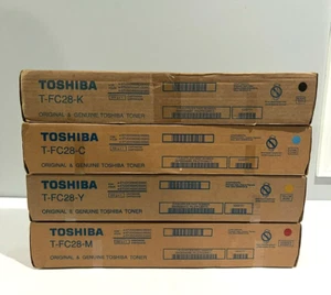 Toshiba T-FC28-C, T-FC28-Y, T-FC28-M, T-FC28-K, Toner Set x4 For 2330C 3530C NEW - Picture 1 of 3
