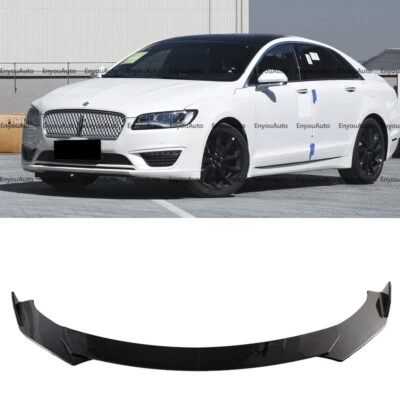 For Lincoln MKZ Universal Front Bumper Lip Spoiler Splitter Glossy Black - Image 1 of 4