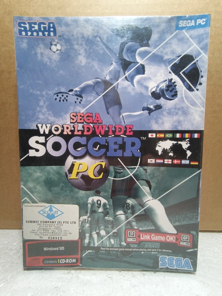 SEGA Worldwide Soccer PC Big Box, NEW Factory Sealed! VGA Ready! RARE-RETRO! - Image 1 of 4