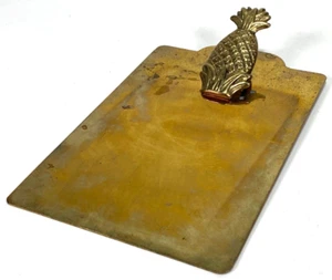Clipboard vintage in ottone per ananas 8" x 4,75" - Foto 1 di 5