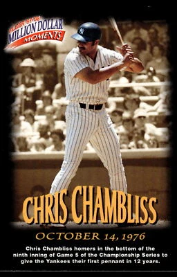 1997-98 Fleer Million Dollar Moments #37 Chris Chambliss Card - Image 1 of 2