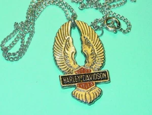 HARLEY DAVIDSON VINTAGE 1970's MOTORCYCLE 18" NECKLACE NOS -NICE! B-4 S - Picture 1 of 2