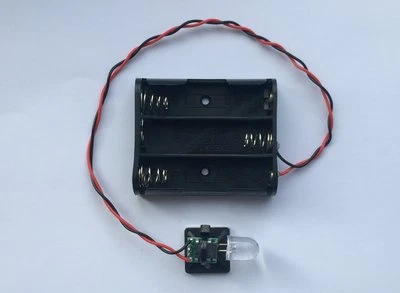 GAMMATRONIX LED lampeggiante 27000MCD luminoso grande 10 mm per scatola allarme antifurto fittizio flash 5 anni