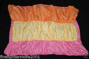 Almohada Fruncida Rosa Naranja Amarillo Fruncido Simulada Nueva Boca #58 - Imagen 1 de 6