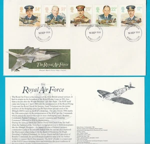FUNDA PRIMER DÍA (SIN DIRECCIÓN) - LA REAL FUERZA AÉREA - 1986 - Imagen 1 de 2