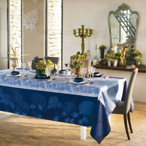 NEW Garnier-Thiebaut Hortensias Blue Tablecloth 115x115cm
