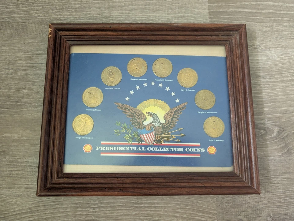 Shell Presidential Collector Coins 1990's Mail Order Gas Station Set - Image 1 of 4