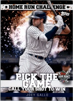 2022 Topps Home Run Challenge Code Cards #HRC21 Joey Gallo - BB - Image 1 of 2