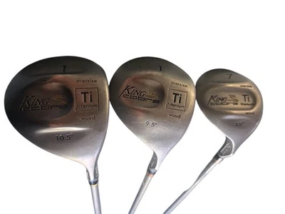 KING Cobra Oversize Ti. Juego de 3 maderas grafito diestro titanio 1/10,5, 1/9,5, 7/22° Foto 1 de 4