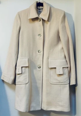 Michael Kors Womens Wool Angora Blend Coat Ivory Cream Size 6-See Description - Image 1 of 4