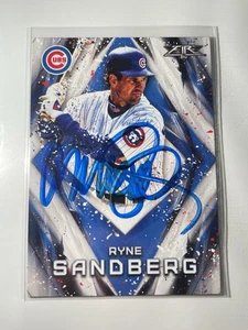 2017 Topps Fire Ryne Sandberg Signed Card - Picture 1 of 2