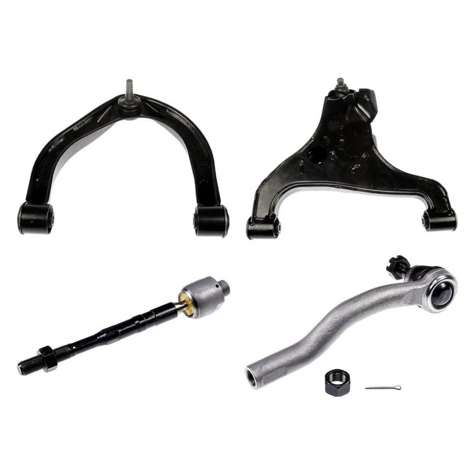 For Nissan Titan 04-15 Control Arm with Ball Joint and Tie Rod End Kit Solutions Foto 1 de 1