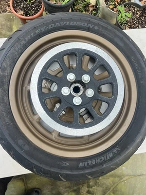  2016 16 2017 17 HARLEY DAVIDSON FXDLS DYNA LOW RIDER S REAR WHEEL RIM - Image 1 of 4