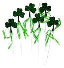 St Patties Day Party Picks and Clover Foamies Picks 11" Foam Clovers 4" All New