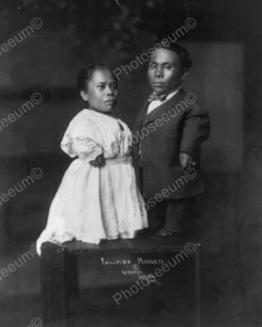 Philipino Boy & Girl Midgets 1900s 8x10 Reprint Of Old Photo - Picture 1 of 1