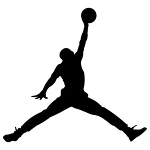 Michael Jordan Air Decal Basketball Rookie Vinyl Fenster Karte Aufkleber iPhone Pad  - Bild 1 von 2