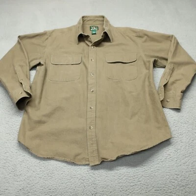 Camisa Gander Mountain Para Hombres L 48 Marrón Tostado Serie Guía Algodón Pesado Trabajo al Aire Libre Foto 1 de 4