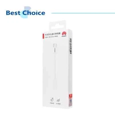 Original HUAWEI Official USB-C to 3.5mm Jack Audio Adapter (CM20) - White - Image 1 of 2