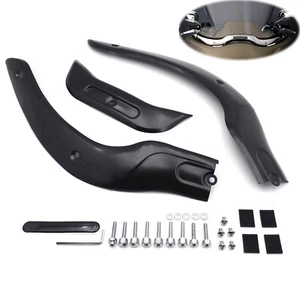 Windscreen Trim Black For Harley Road Glide CVO Road Glide 2004-2013 Windshield - Picture 1 of 7