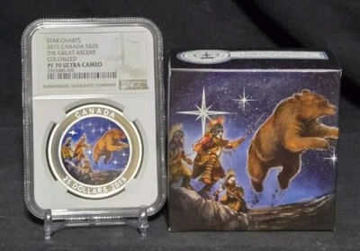 2015 CANADA $25 - STAR CHARTS : THE GREAT ASCENT - NGC PF70 UC - 999 SILVER COIN - Image 1 of 4
