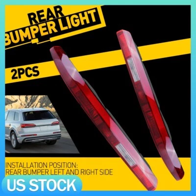 Left+Right Rear Lower Bumper Tail Light Reverse Stop Lamp For 2016-2020 Audi Q7 - Image 1 of 4