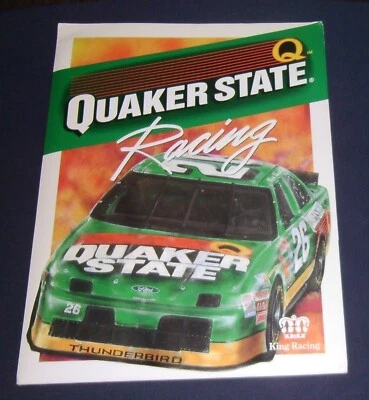 1994 Brett Bodine Quaker State Racing #26 Kenny Bernstein King Racing Press Kit - Image 1 of 4