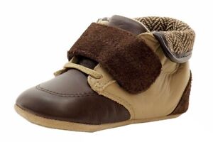 Robeez Mini Shoez Infant Boy's Harrison Fashion Brown Boots Shoes