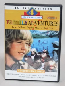 π¬ Family Adventures, Vol. 1 β 4 Movies on 2 DVDs | Peter Sellers, Burl Ives - Picture 1 of 2