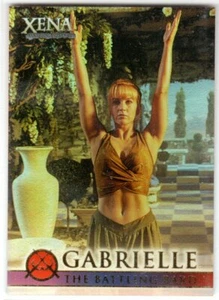 XENA SEASONS 4 AND 5 GABRIELLE THE BATTLING BARD G7 INSERT TRADING CARD - Picture 1 of 2