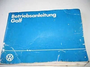 manuale uso e manutenzione tedesco VW GOLF manuale libretto di bordo 1985 - Foto 1 di 1
