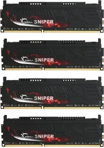 G.SKILL Sniper 16GB (4x4 GB) DDR3 PC RAM 1866 MHz PC3 14900 (inkl.MwSt/VAT) - Bild 1 von 1