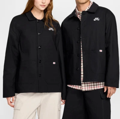 Nike Japan Nike SB Skateboarding Chore Jacket black UNISEX FZ4084-010 NEW - Image 1 of 4