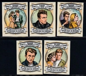 BURUNDI James Byron Dean, Actor MNH imperforate set - Picture 1 of 1