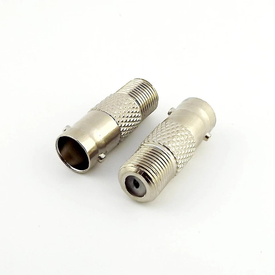 20x BNC Female Jack to F Female Jack For TV PAL Cable Straight Connector Adapter - Image 1 of 4