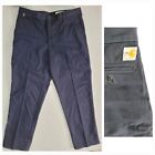 Carhartt Pants Mens 40 Blue FR Chino Canvas Work Outdoors Workwear Retro 40x32