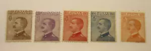 ITALY Scott 104, 105, 107, 108, 109, MINT HINGED, Lot18, Cat $22.85 - Picture 1 of 1