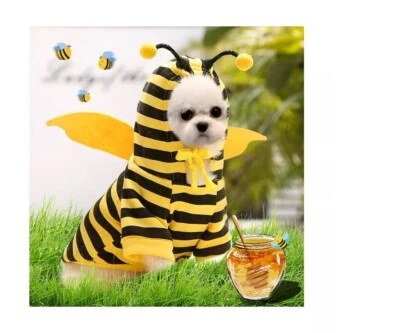 Autumn CUTE BEE Clothing,Winter Clothes for Small Dog or Cat size Medium 7-9 lbs - Image 1 of 4